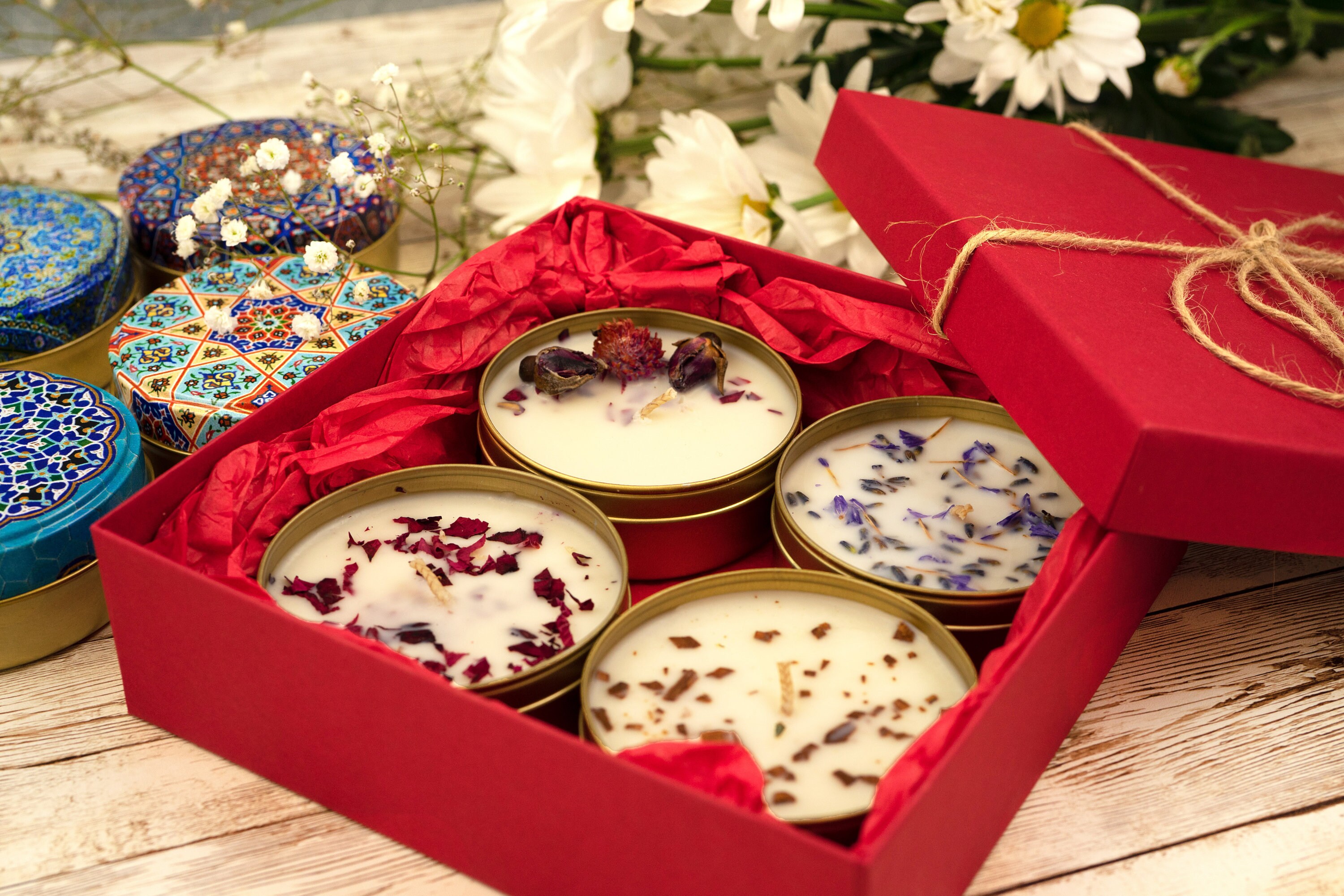 Set of 4 Scented Soy Candles Handmade Soy Wax Candles Etsy