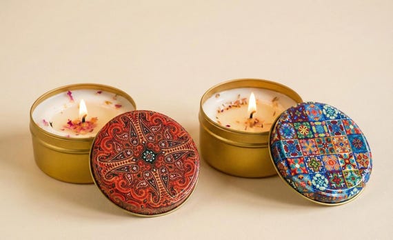 Duftende Sojakerzen-Set: Handgefertigte Naturkerzen, Einzigartiges Design