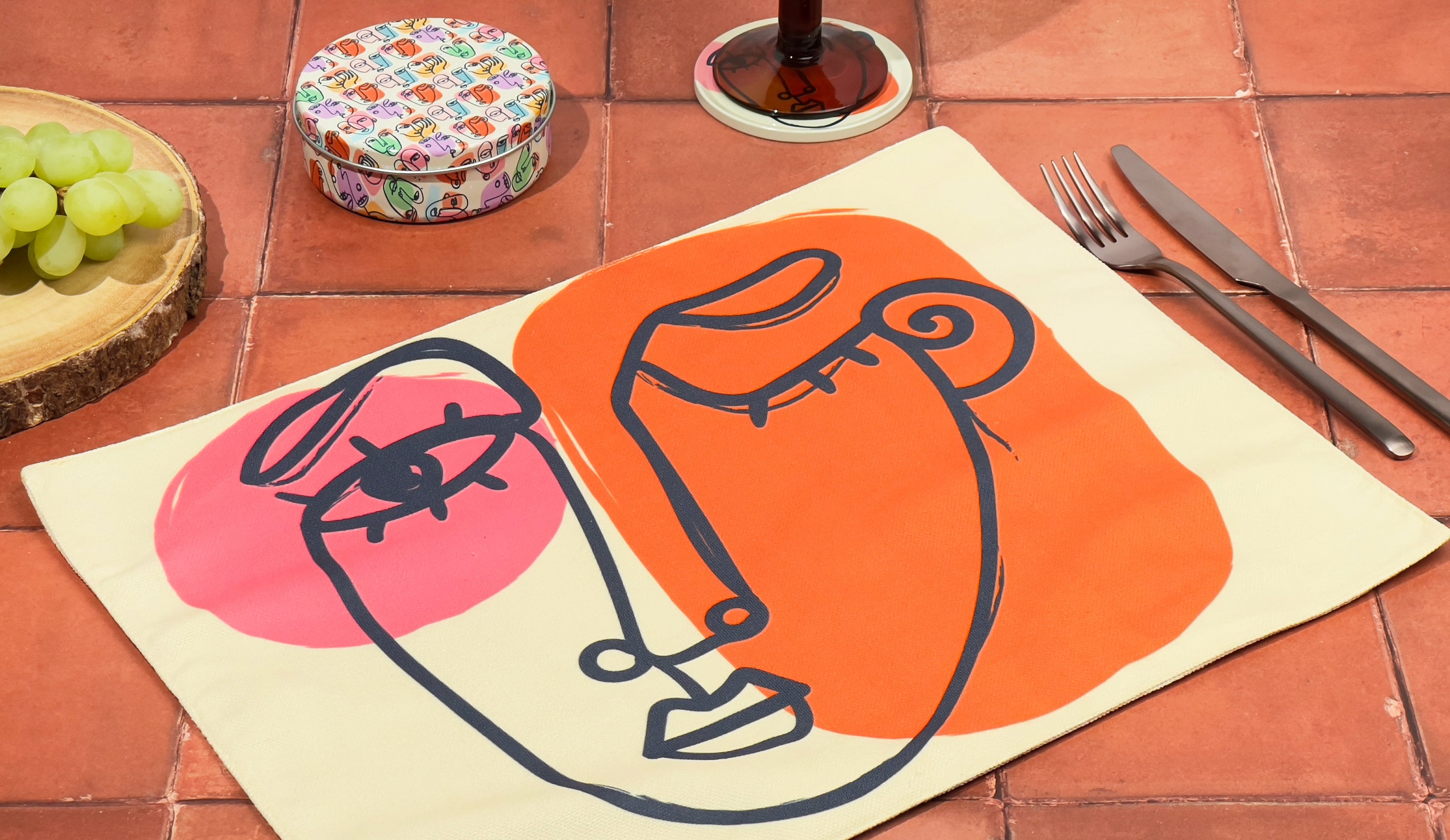 Art Design Placemats Unique Placemat Set of 2 4 6 Table Etsy UK