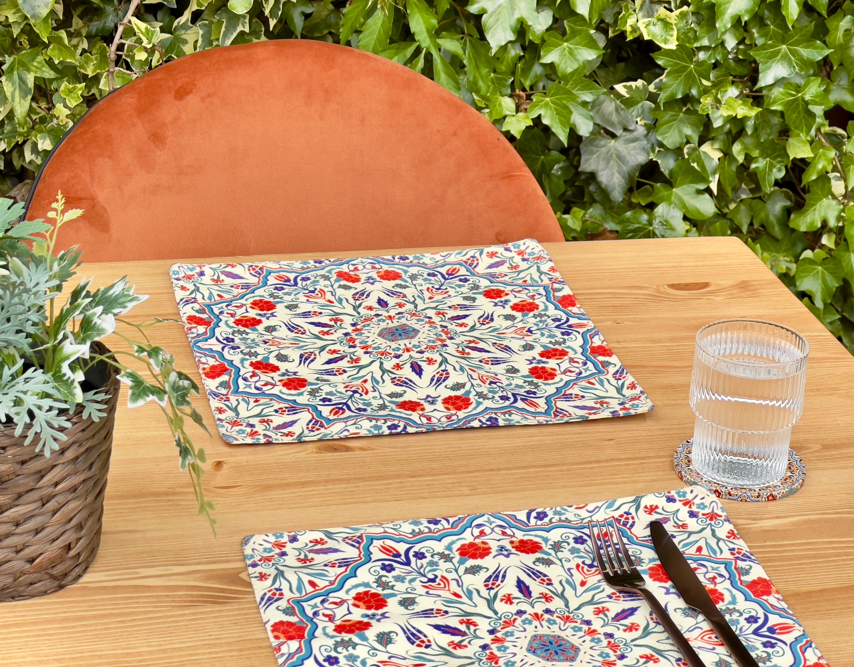 Moroccan Design Placemats Placemat Set of 2 4 6 Coaster Etsy