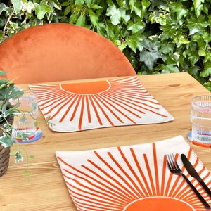 Boho Placemats| Placemats Set of 2, 4, 6 |Table Mats |Placemats and Coaster Set | Housewarming Gift |Autumn Decor