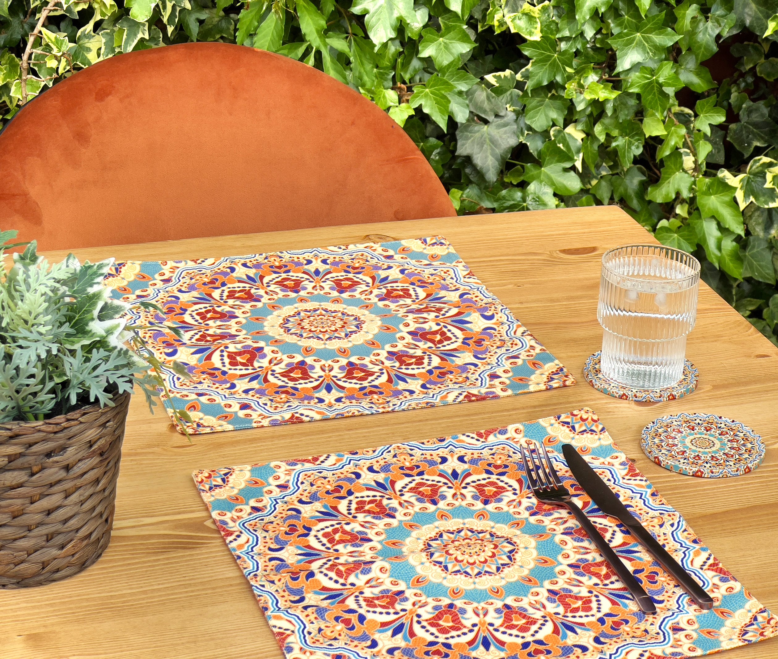 Moroccan Design Placemats Placemat Set of 2 4 6 Coaster Etsy