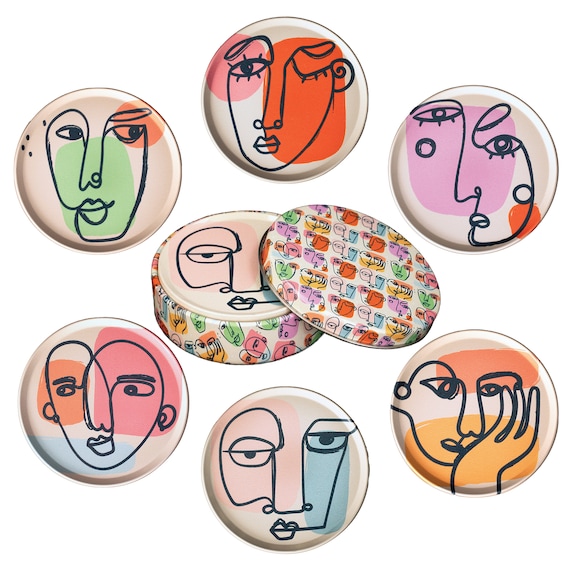 Set of 12 Abstract Coasters,Abstract New Home Gift,Unique Gifts,Coaster Set,Christmas Gift,Wood Coasters Drink Coasters Housewarming Gift Set of 12 Abstract Coasters,Abstract New Home Gift,Unique Gifts,Coaster Set,Christmas Gift,Wood Coasters Drink Coasters Housewarming Gift