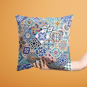 Mediterranean Style Cushion Covers | Colourful Cushion Covers | Decorative Pillow Covers | Boho Decorative Cushion Cover | Housewarming Gift