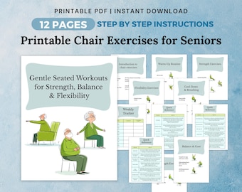 Chair Yoga for Seniors: Gentle Seated Exercises (Printable PDF Workout)