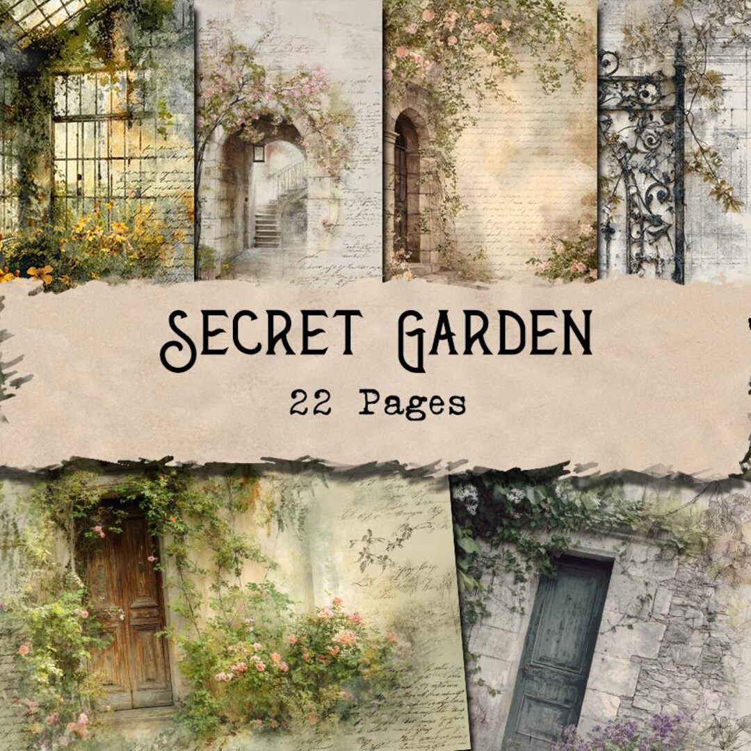 Vintage Doors & Windows Journal Kit: Floral Architecture, Junk Journal ...