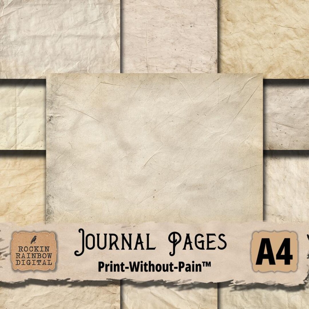 Vintage Ephemera Paper Set: Distressed Book Pages for Junk Journals ...