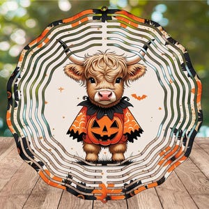Molinillo de viento de vaca para Halloween, decoración de jardín de temporada, divertido molinillo para exteriores, regalo para los amantes de las vacas