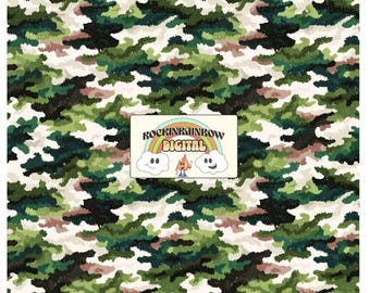 Camoflauge Seamless Pattern, Digital Paper for Crafting, Scrapbooking, Camo Background, Unique Designs