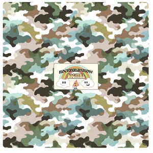 Old School Camo Seamless Pattern PNG, Duck Hunting Camouflage Design, Digital Download for Outdoor Projects