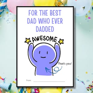 Porte-cartes cadeau fête des pères, Jolie fête des pères, Cadeau pour papa, Carte-cadeau à imprimer, Cadeau de dernière minute, Chèque-cadeau