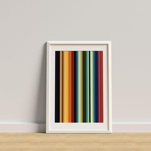 Modern Colorful Line Art Print | Abstract Wall Art Printable Multicolor Statement
