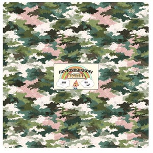 Old School Camo Seamless Pattern PNG, Duck Hunting Camouflage Design, Digital Download for Outdoor Projects