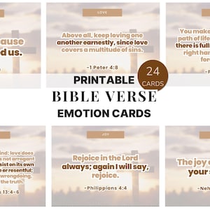 Bible Verse Cards Printable, Inspirational Scripture Cards, Memory Verse Cards, Christian Affirmation Set