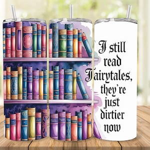Romantasy Book Tumbler Wrap, 20oz Sublimation Design, Dark Romance Gift for Book Lovers, Digital Download PNG