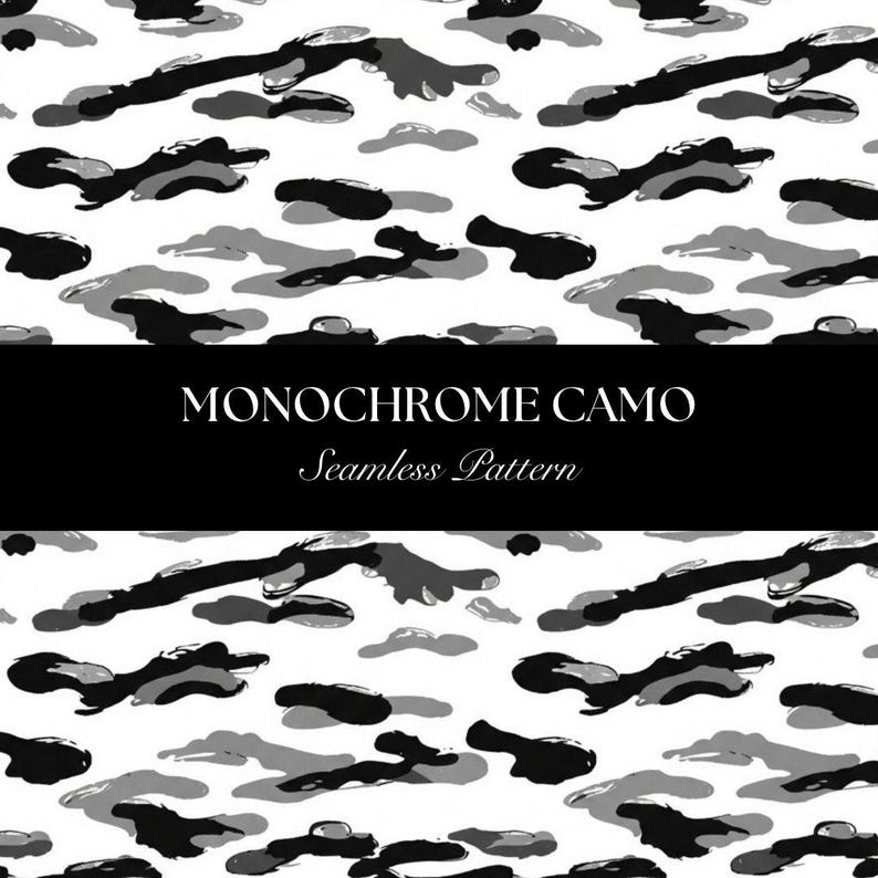 Rectangle Camo Pattern Monochrome Camo Seamless Pattern PNG: Duck Hunting Camouflage (digital ...