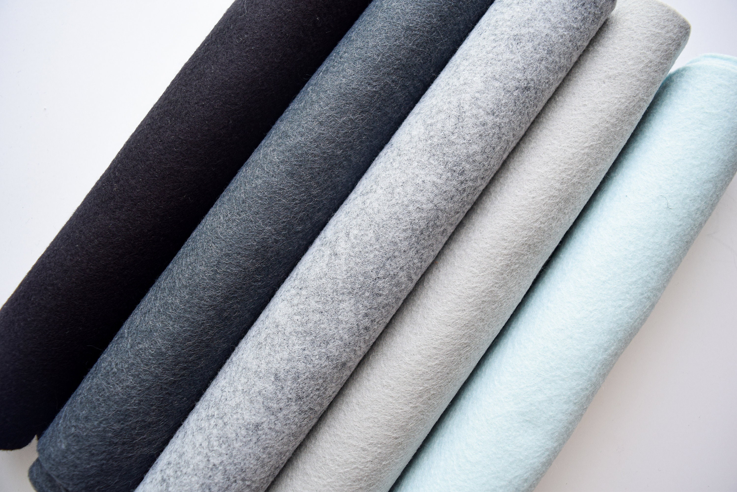 Wool blend felt 1/2 yard Wool rayon blend fabric by Yards Etsy