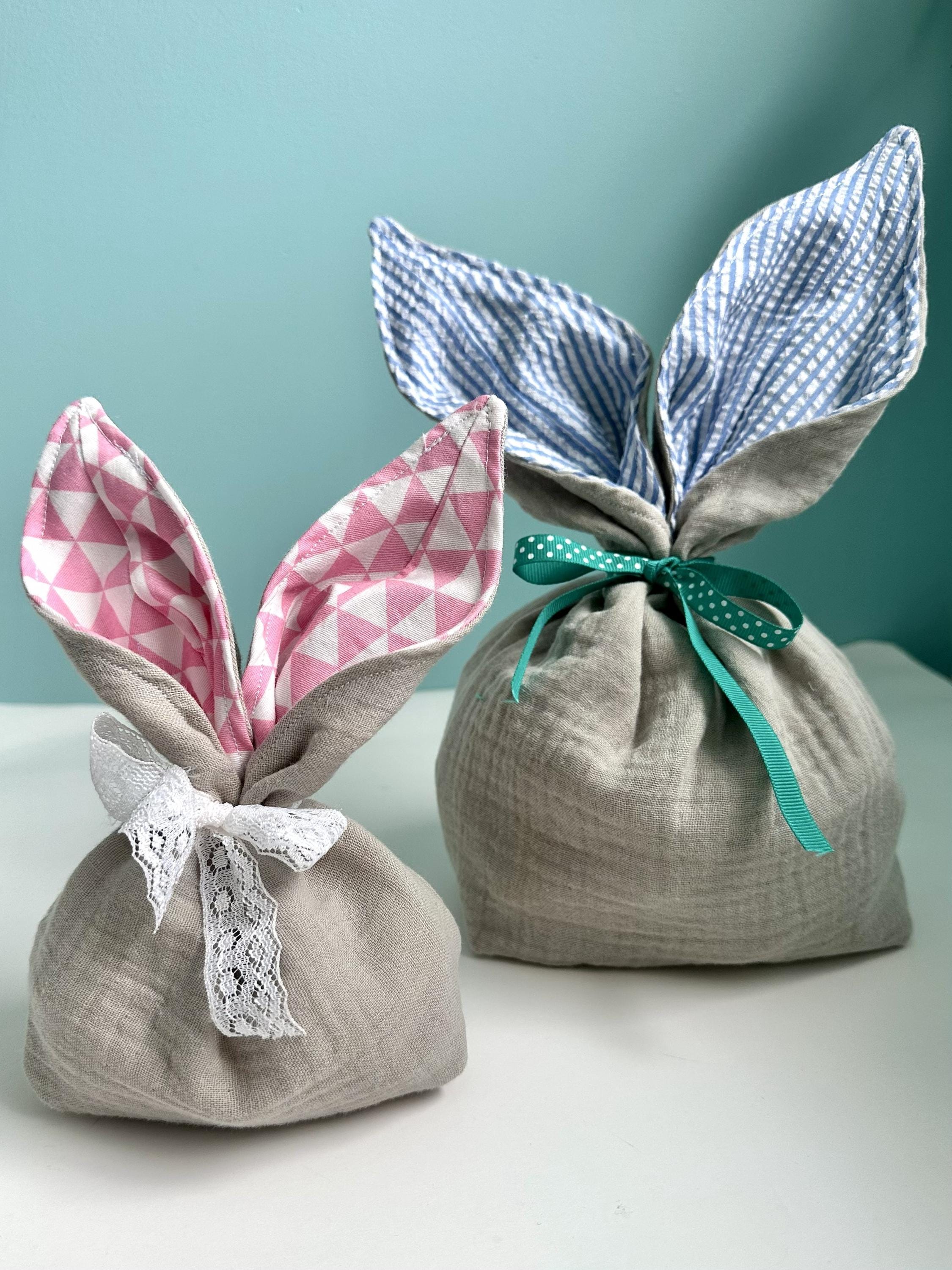 Easter Bunny Treat Bag Sewing Pattern PDF | DIY Fabric Easter Basket ...