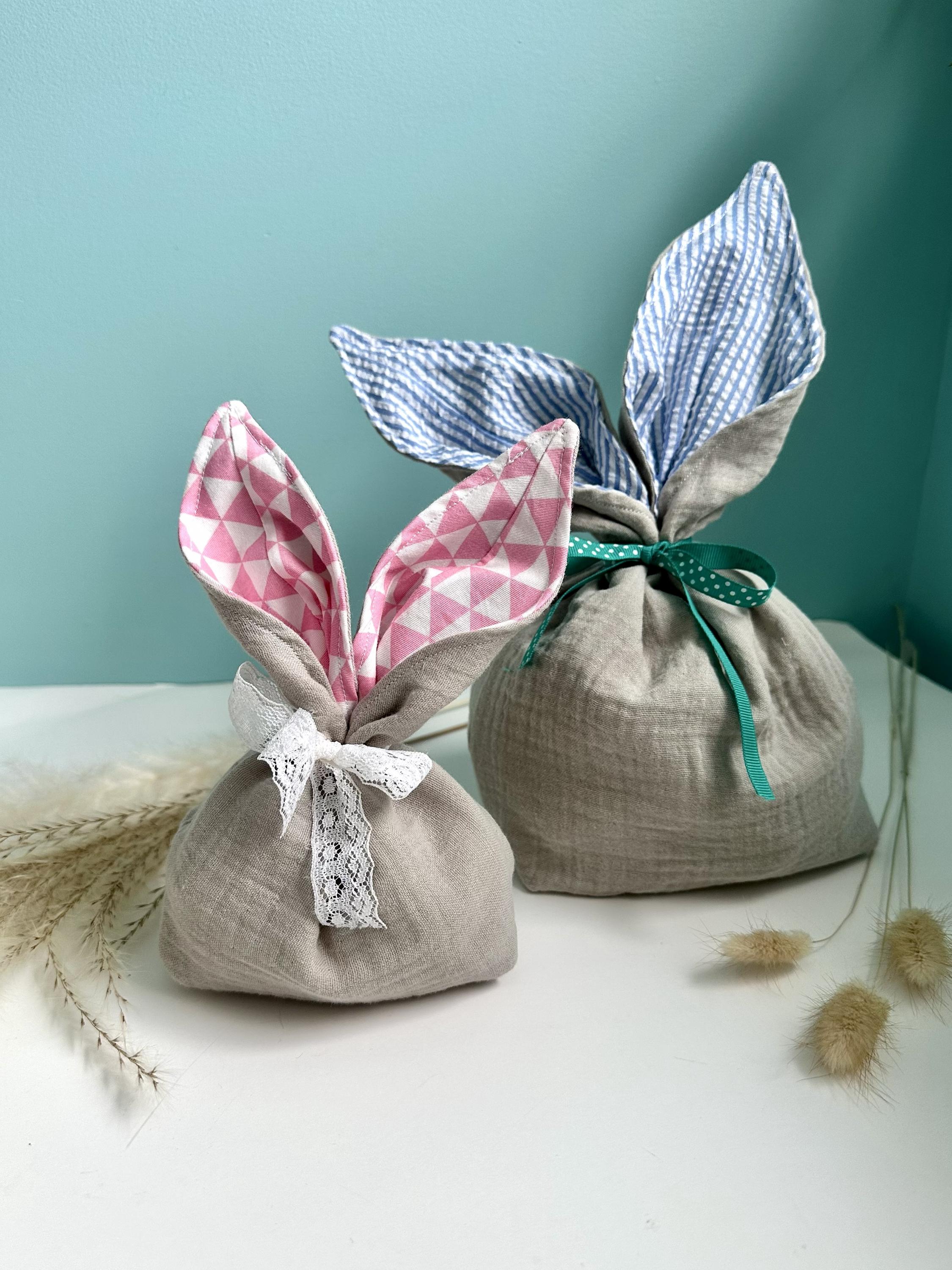 Easter Bunny Treat Bag Sewing Pattern PDF | DIY Fabric Easter Basket ...