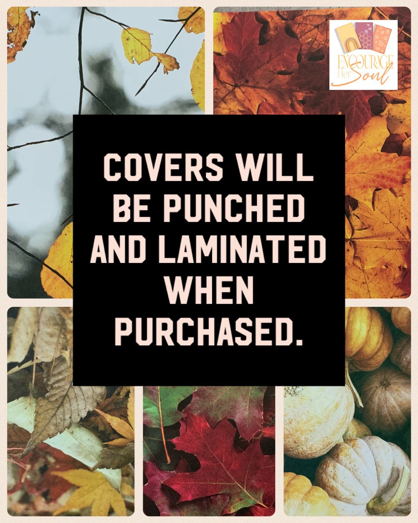 Fall Covers Happy Planner Planner Cover for Discbound - Etsy