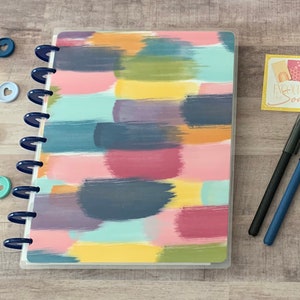 Brushstrokes Happy Planner | Planner Cover for Discbound | Available in Mini, Classic and Big Happy Planner Cover | Planner Supplies