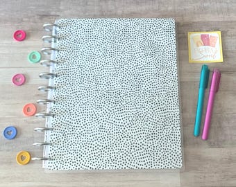 Speckled Dots Happy Planner | Planner Cover for Disc bound | Available in Micro, Mini, Classic and Big Happy Planner Cover, Planner Supplies