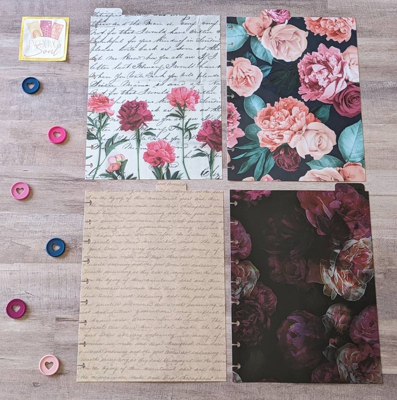 LAMINATED Planner Tabs Divider Set Happy Planner Classic Etsy