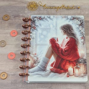 Christmas Girl Happy Planner | Classic Big Planner Cover | Erin Condren |TUL Set | Planner Supplies | Book planner Cover | seasonal