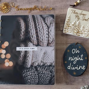 Cozy Time BUNDLE | Happy Planner Dividers and Covers | Tul | planner supplies and accessories | Winter Planner|Cozy Planner |Christmas