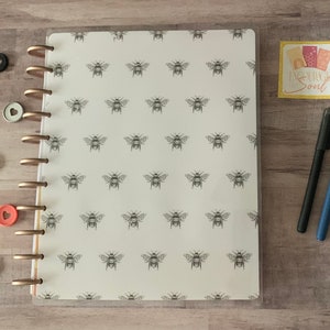Bee Mine Happy Planner | Planner Cover for Disc bound | Available in Micro, Mini, Classic and Big Happy Planner Cover, Planner Supplies