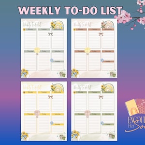 Weekly To Do Printed Filler Paper Happy Planner | Classic Big Planner Cover |TUL Set | Planner Supplies | Book planner Cover | Paper Insert