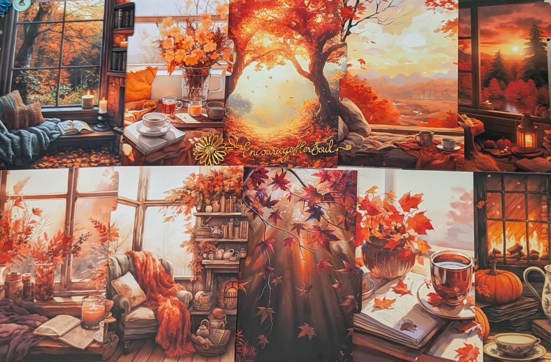Handmade Fall Planner Cover & Dividers: Autumn Bundle - Etsy