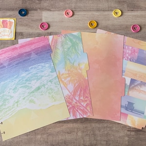 LAMINATED Dividers | Perfect Day | Happy Planner | Available in Big and Classic Sizes Happy Planner Dashboards, Planner Supplies
