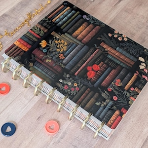 Library Happy Planner Cover: Laminated, Handmade Planner Supplies