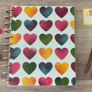 Kind Hearts Happy Planner | Planner Cover for Disc bound | Available in Micro, Mini, Classic & Big Happy Planner Cover, Planner Supplies