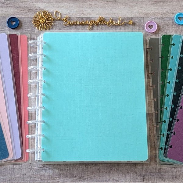 Solid Color Happy Planner|Discbound Cover |Classic & Big Happy Planner Cover| Erin Condren Planner Cover |TUL Planner|Planner Supplies