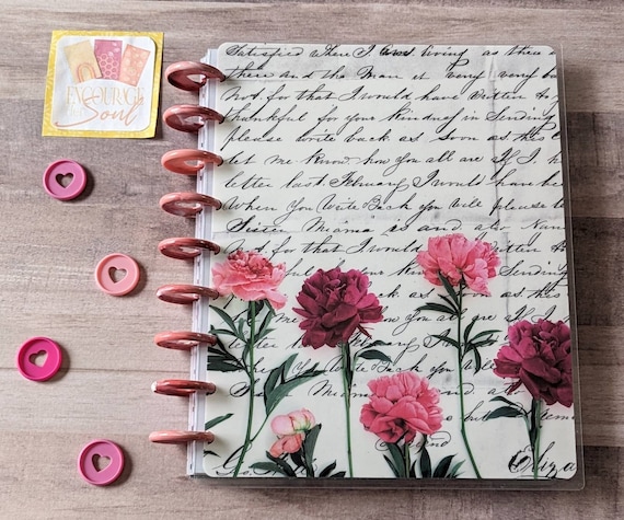 Love Letter Cover, Planner Supplies | Happy Planner Classic Big, TUL, Erin Condren, Planner Accessories| Front Back Cover | Planner