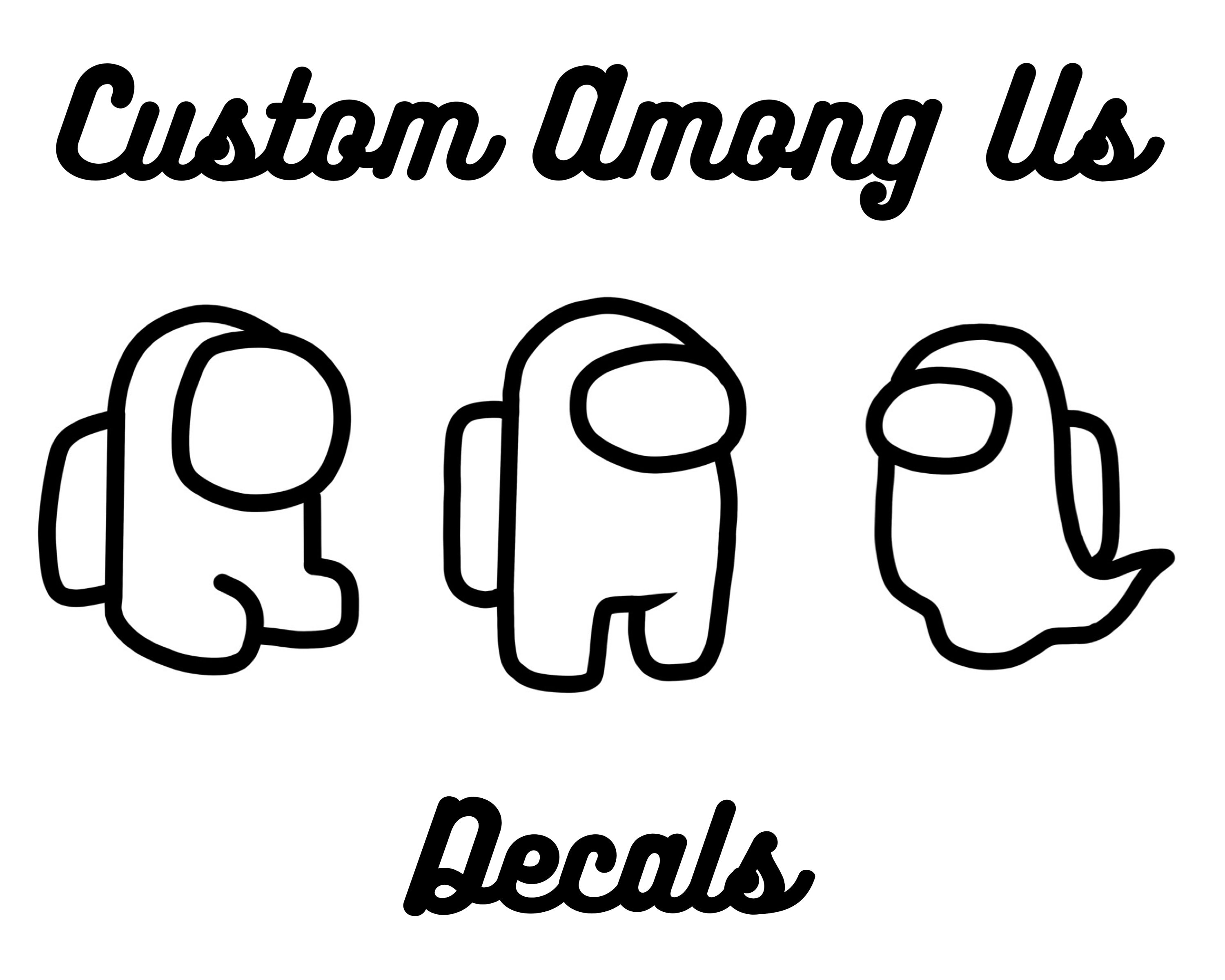 Custom among us decal Etsy