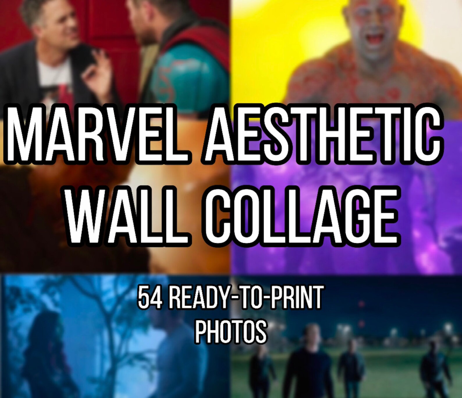 Marvel Aesthetic Wall Collage Kit DIGITAL DOWNLOAD Etsy