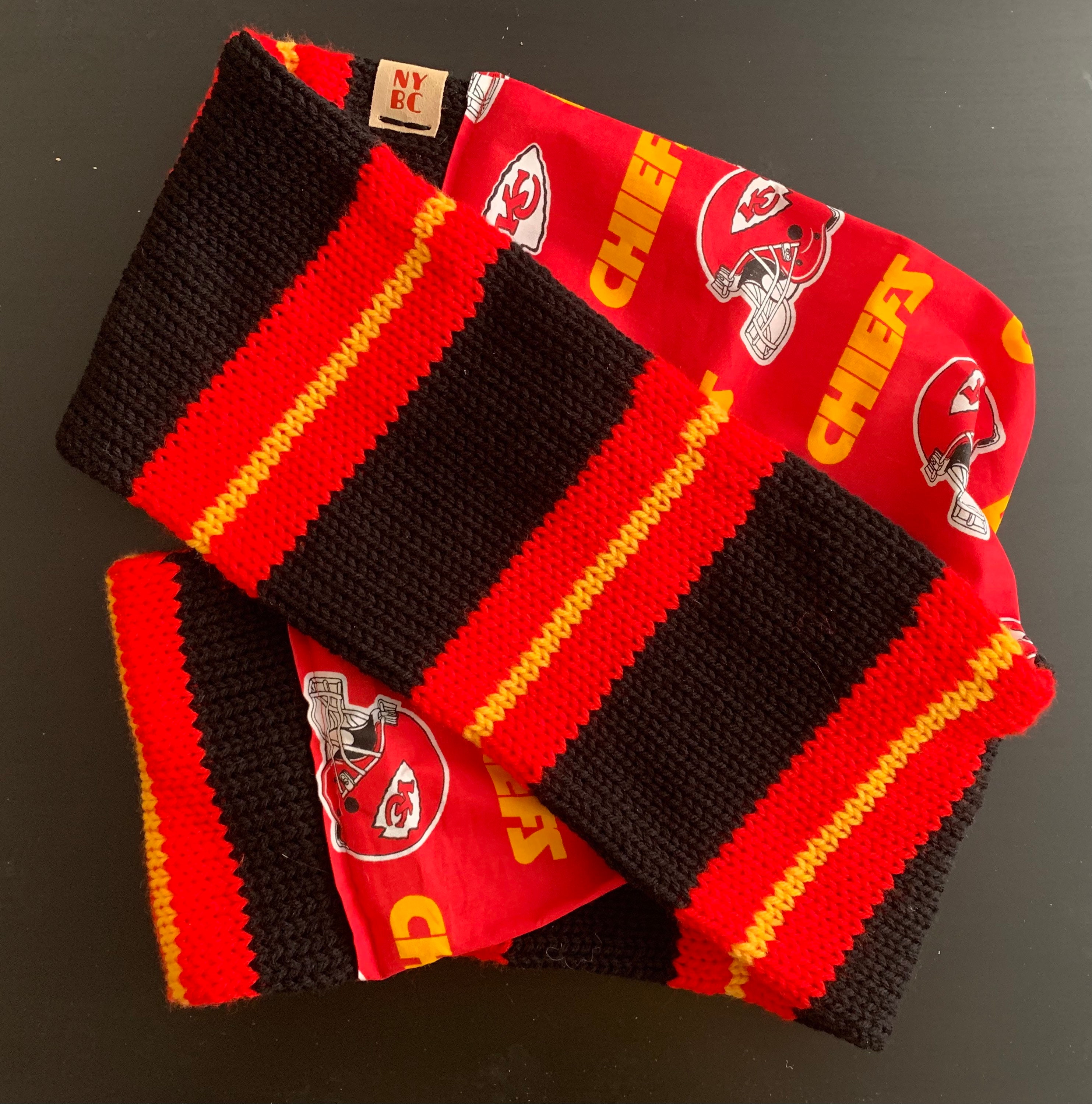 Kansas City Chiefs Infinty Scarfblack and red Etsy
