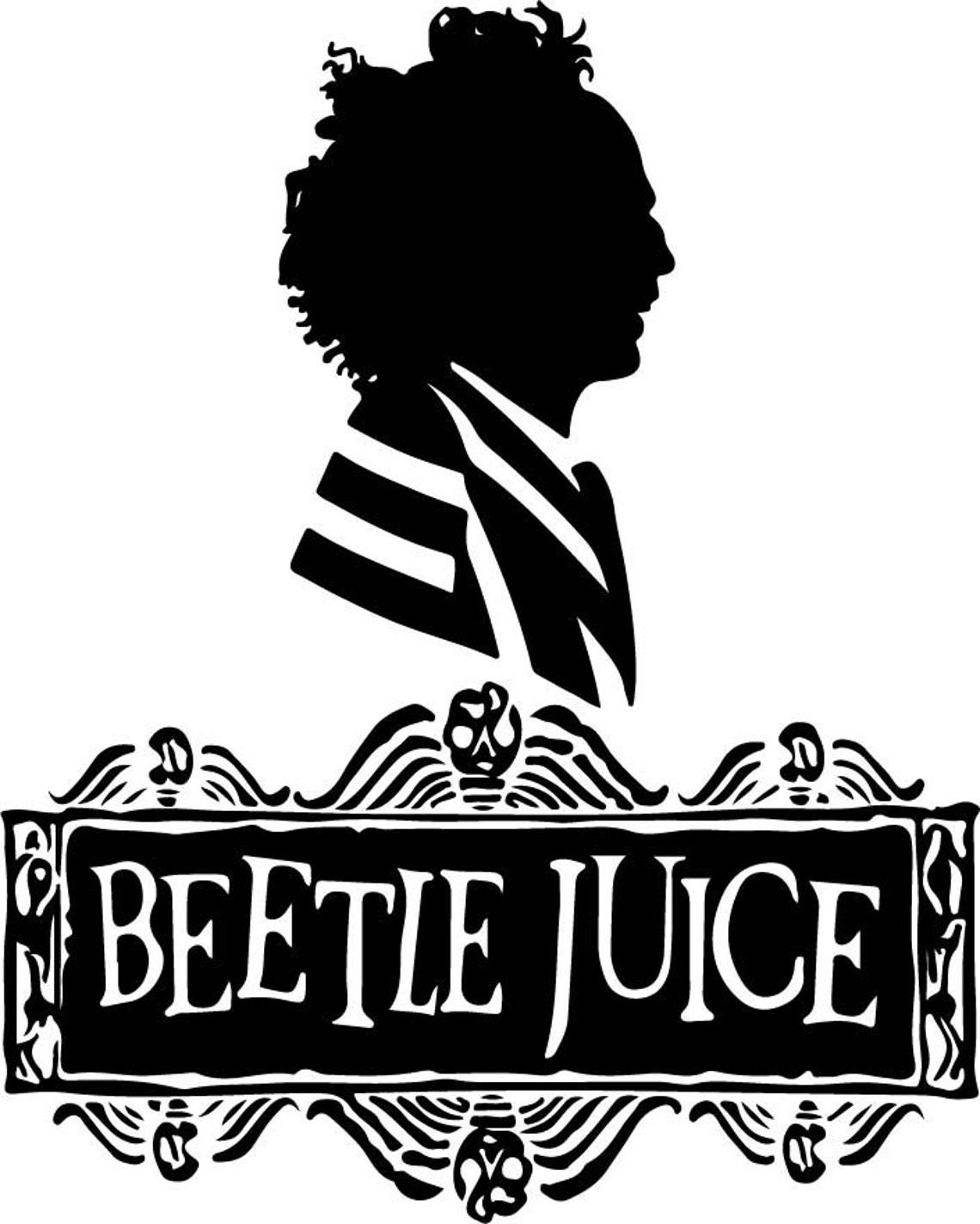 Beetlejuice Sandworm Easy Cut for Cricut Cut file Digital | Etsy