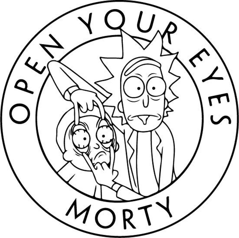 Free Free 83 Silhouette Rick And Morty Svg SVG PNG EPS DXF File