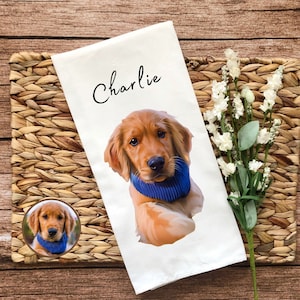 Personalized Dog Lovers Towel Custom Pet Tea Towel Pet Name Personalization Tea Towel Dog Lover Gift Etsy Canada