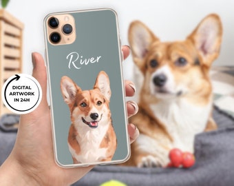 Custom Pet Phone, Case Using Pet Photo and Name, Custom Dog Phone Case, Custom Cat Phone Case, Personalized Phone Case, Cat iPhone Case