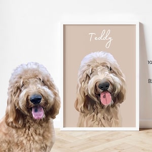 Custom Pet Portraits Using Pet Photo, Personalized Digital Dog Portraits, Cat Portraits, Custom Dog Portraits, Custom Pet Art, Pet Drawing