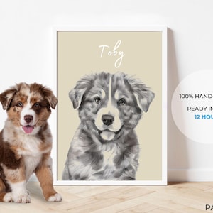 Boceto de retrato de mascota personalizado con foto, retrato de perro digital personalizado, retrato de gato, retrato de perro personalizado, arte de mascota personalizado, dibujo de mascota
