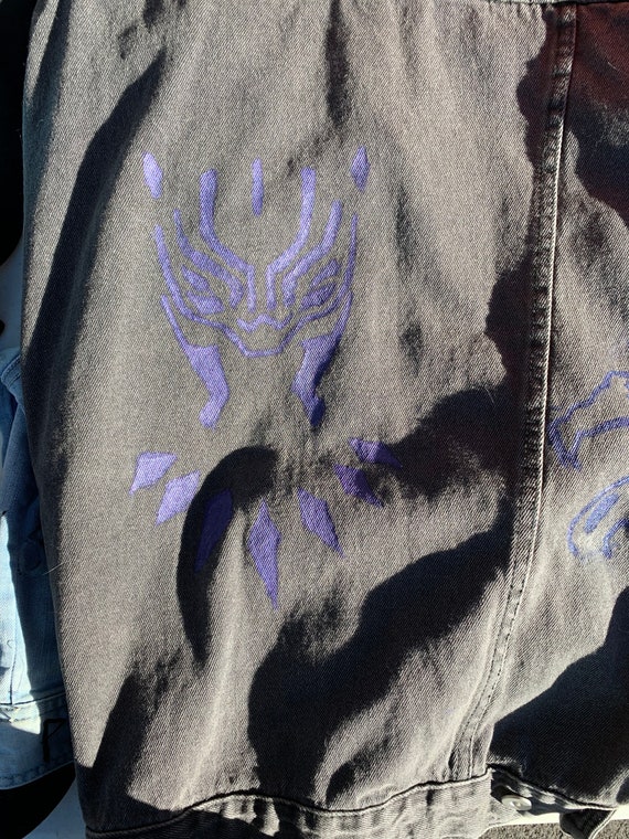 Black Panther Jean Jacket - Etsy