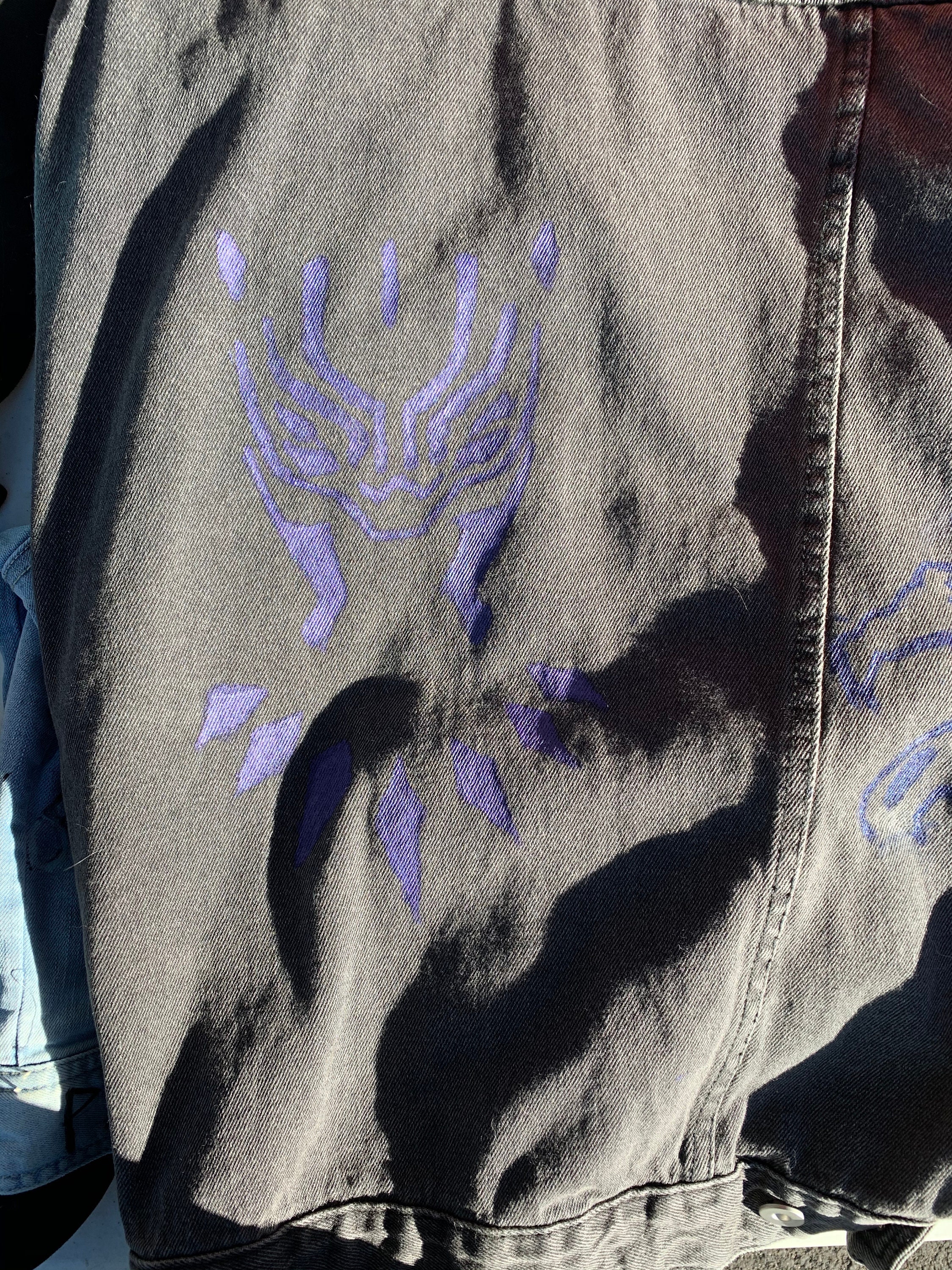 Black Panther Jean Jacket - Etsy