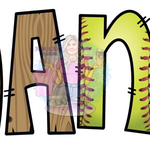 NANA Softball PNG | Sublimation Design |