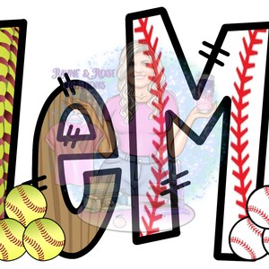 MeMa Softball Baseball | PNG | Digital Download